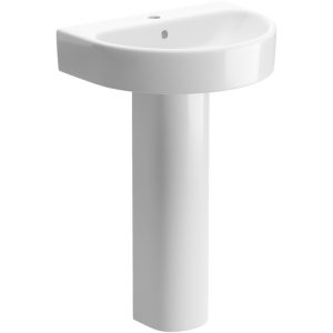 Farnham 555x430mm 1TH Basin & Full Pedestal