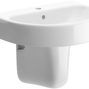 Farnham 555x430mm 1TH Basin & Semi Pedestal