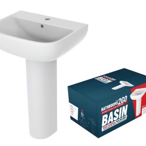 //2Go 1TH Basin & Full Pedestal