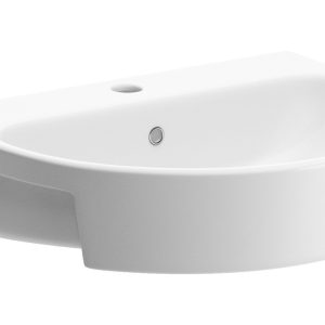 Slough 555x435mm 1TH Semi Recessed Basin