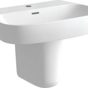 Reading 600x400mm 1TH Basin & Semi Pedestal