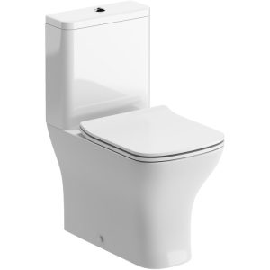 Owlsmoor Short Projection Close Coupled Fully Shrouded WC & Slim Soft Close Seat