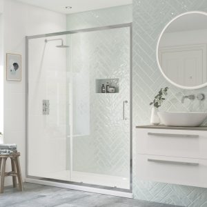 Frome 1700mm Sliding Door - Chrome