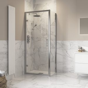 Beckington 900mm Hinged Door Side Panel - Chrome