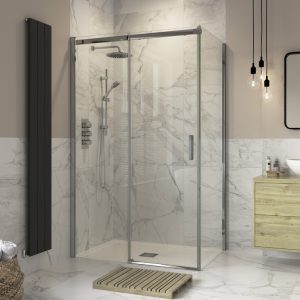 Beckington 700mm Sliding Door Side Panel - Chrome