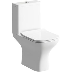 Owlsmoor Rimless Short Projection Close Coupled Open Back WC & Slim Soft Close Seat