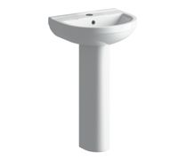 Wokingham 500x390mm 1TH Basin & Full Pedestal